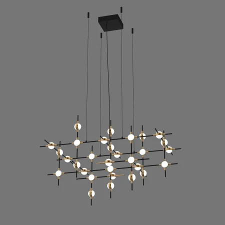 Lampa loft wisząca Provenza MD18001067-30A BG czarna – Italux